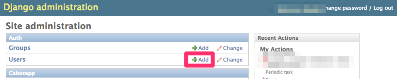 Django Admin add new user
